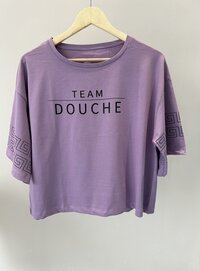 Oversized printed crop top