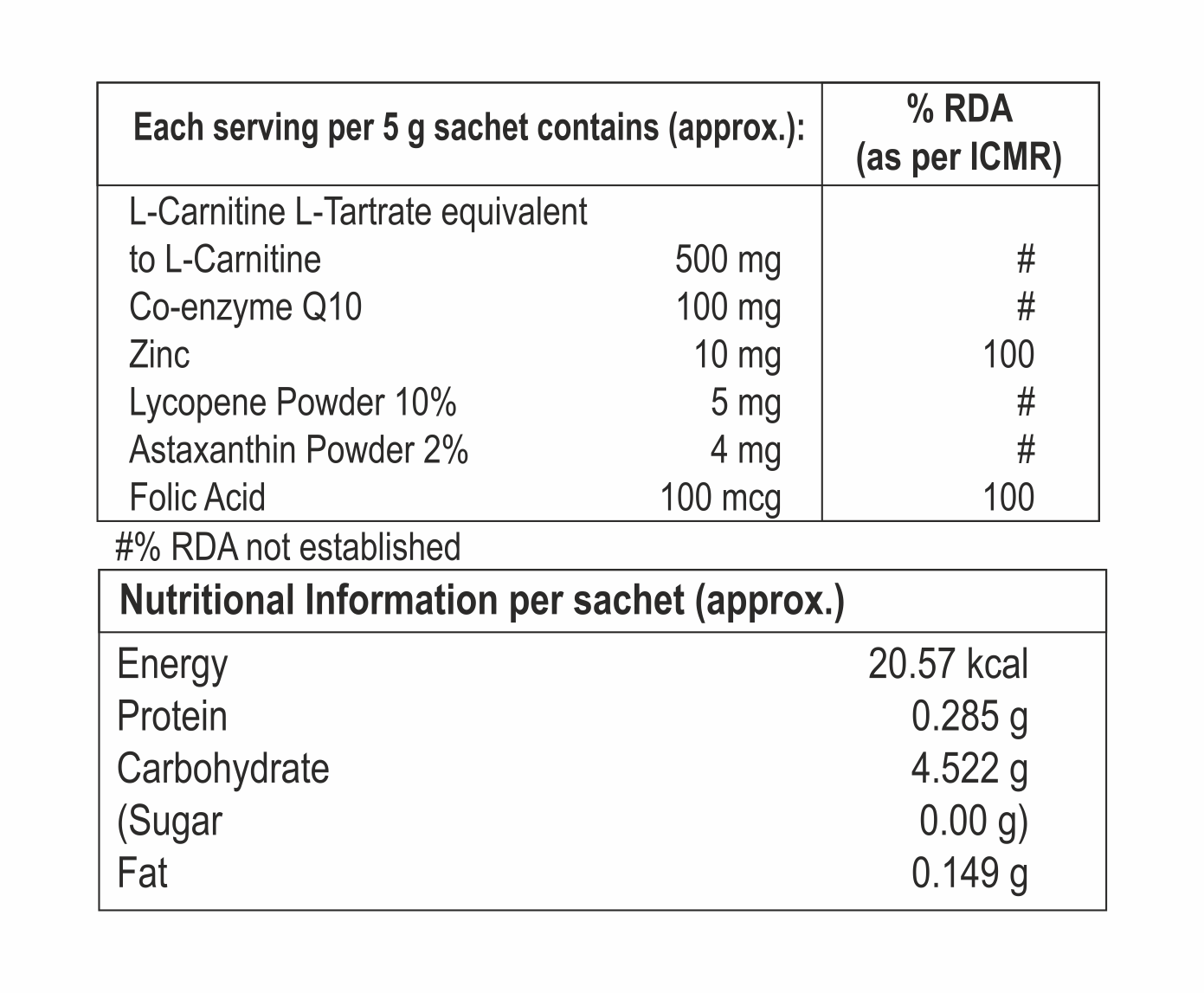 L-Carnitine With Folic Acid Powder