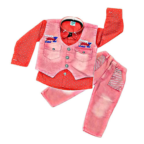 Boys 3 Piece Shirt Pant Set