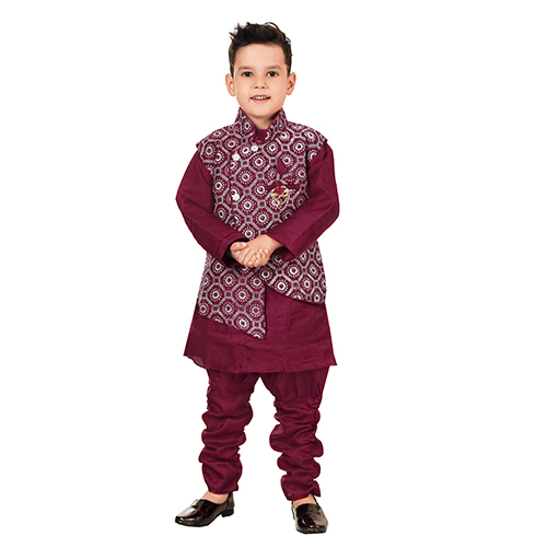 Purple Indo Western Kurta Pajama