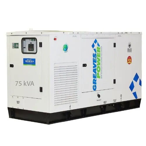 White 75 Kva Greaves Power Diesel Generators