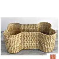 Pet Decorative Basket - Organic Material, Customized Shape, Natural Color, Multipurpose Design With Handle Holes For Versatile Use