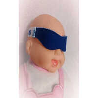 Phototherapy Eye Goggles For Babies - Soft Natural Fiber, Available In 3 Sizes (22-54 Cm), Blue Color, Manual Use, Hospital-grade Eye Protector