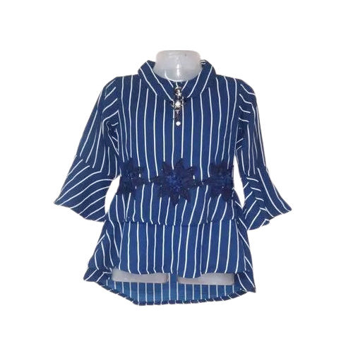 Blue Girls Full Sleeves Top