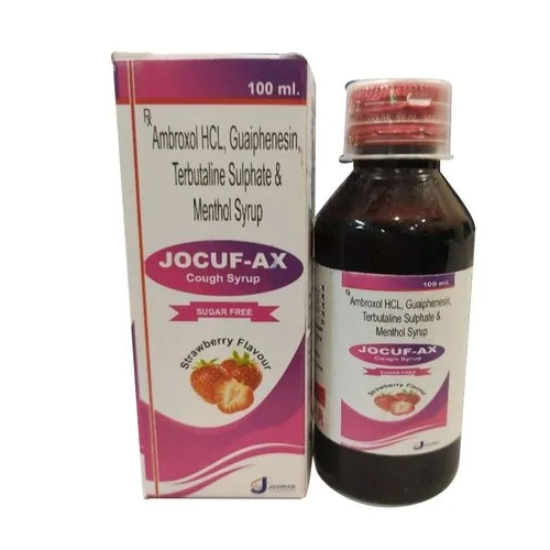 100ml Ambroxol HCL Guaiphenesin Terbutaline Sulphate And Methol Cough Syrup