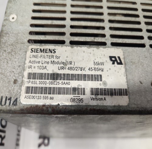 SIEMENS 6SL3000-0BE25-5AA0 LINE FILTER