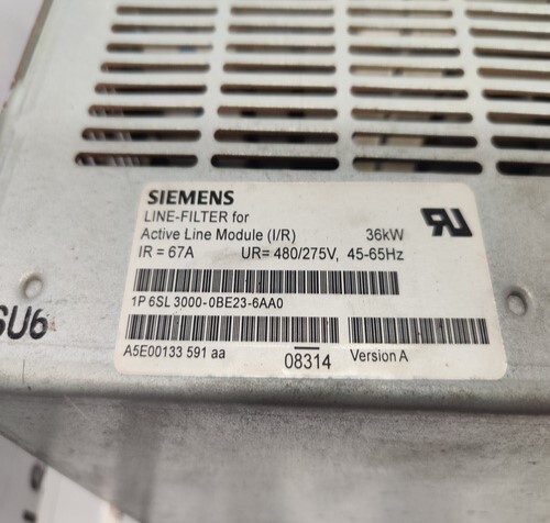 SIEMENS 6SL3000-0BE23-6AA0 LINE FILTER