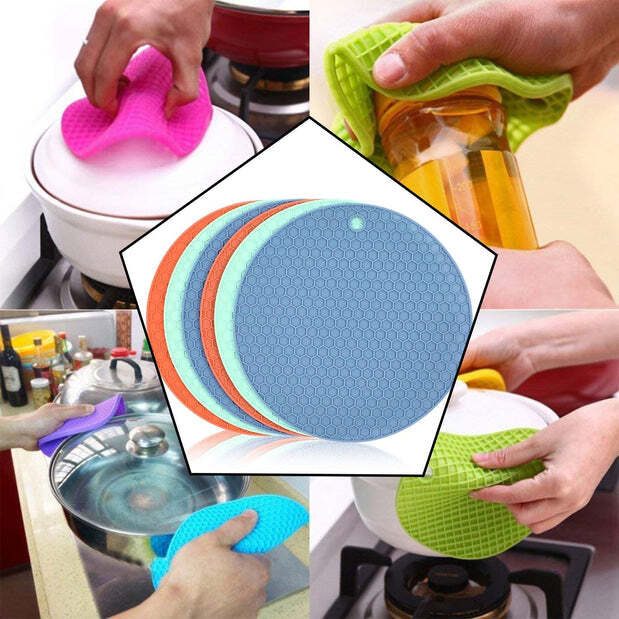 SILICONE TRIVET FOR HOT DISH AND POT (4913)