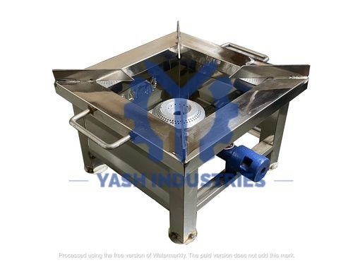 10 x 10 x 7 Stainless Steel Normal  Gas Stove/Gas Bhatti/Gas Chula