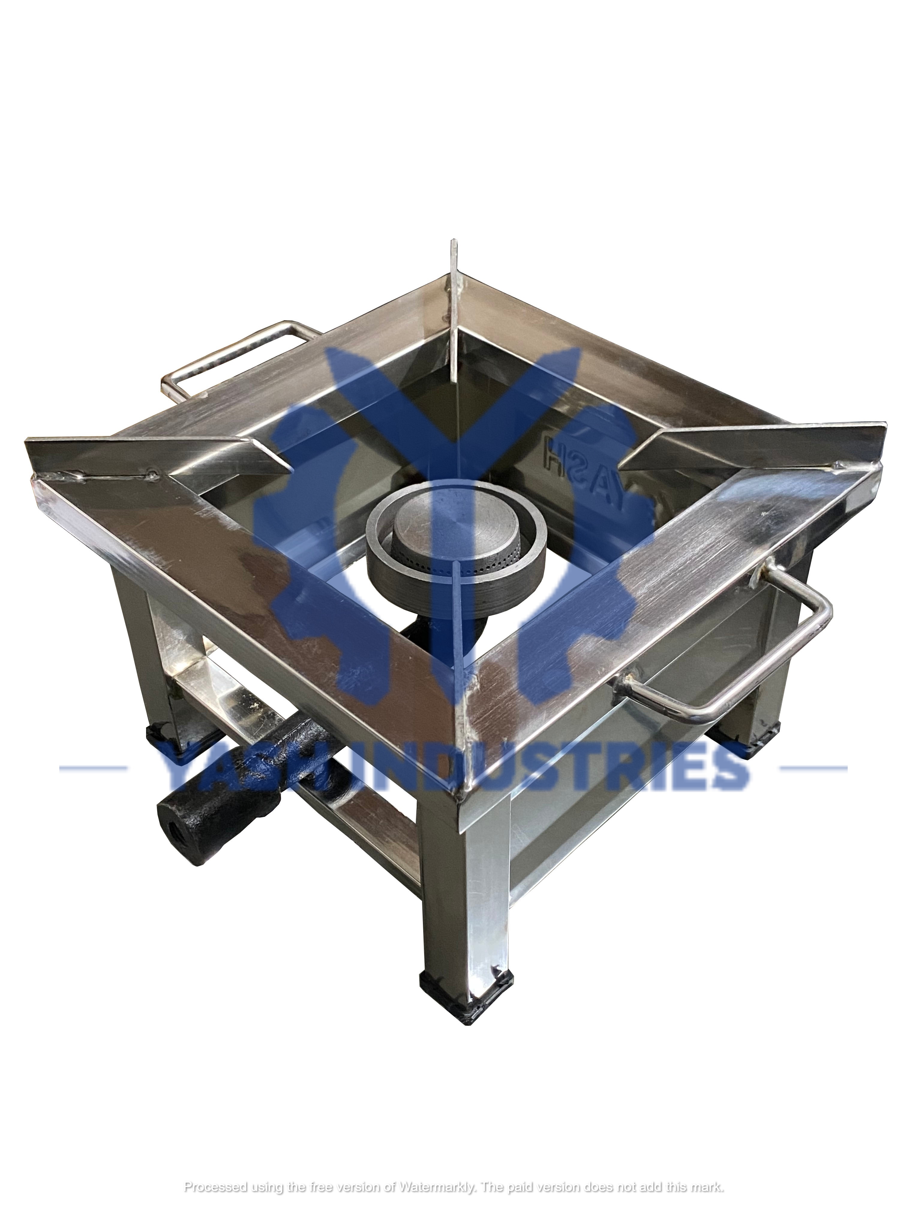 10 x 10 x 7 Stainless Steel  Normal Gas Stove/Gas Bhatti/Gas Chula