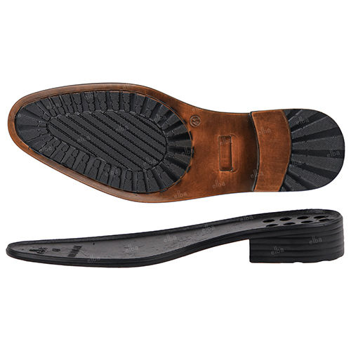 Black Natural Polyurethane Mens Shoes Sole