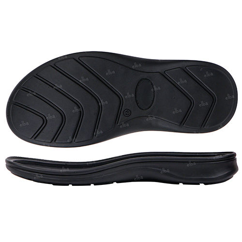 Black Comfit Polyurethane Mens Sandals Sole