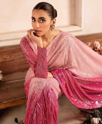 Designer Sarees - Color: Pink