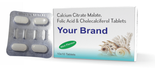 Calcium Citrate Malate With Foilc Acid And Cholecalciferol Tablet
