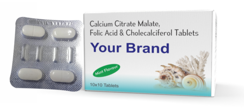 Calcium Citrate Malate With Foilc Acid And Cholecalciferol Tablet