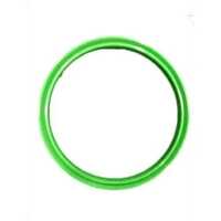 Green Silicon Rubber Seal - Silicon Rubber 7 Inch Diameter Green Color Round Shape 90 Shore A Hardness | Industrial Use Packet Packaging