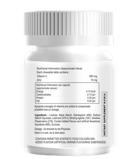 Vitamin C and Zinc Chewable Tablet