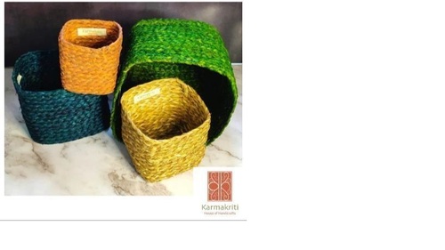 Handmade Sabai Grass Planter And Organizer - Basket Type: Decoration Basket