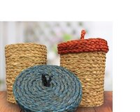Small Convenient Decorative Box With Lid - Color: Beige