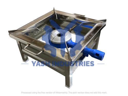 15 x 15 x 8 Stainless Steel Normal Gas Stove/Gas Bhatti/Gas Chula