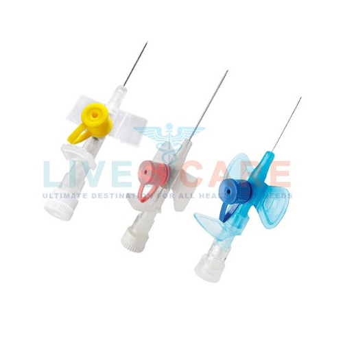 IV Cannula with Injection Valve and with Wings