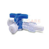 Three Way Stopcock - Color: Transparent/blue