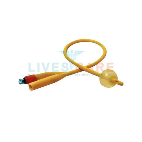 Foley Balloon Catheter - Plastic Material, Portable Yellow Design | New Clinic/Hospital Equipment