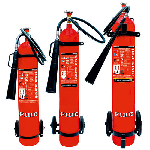 Mild Steel Carbon Dioxide Type Wheeled Fire Extinguisher