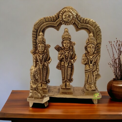 Brass Lord Ram Darbar Family Standing Religious Decor Murti brass idols Brass Statues