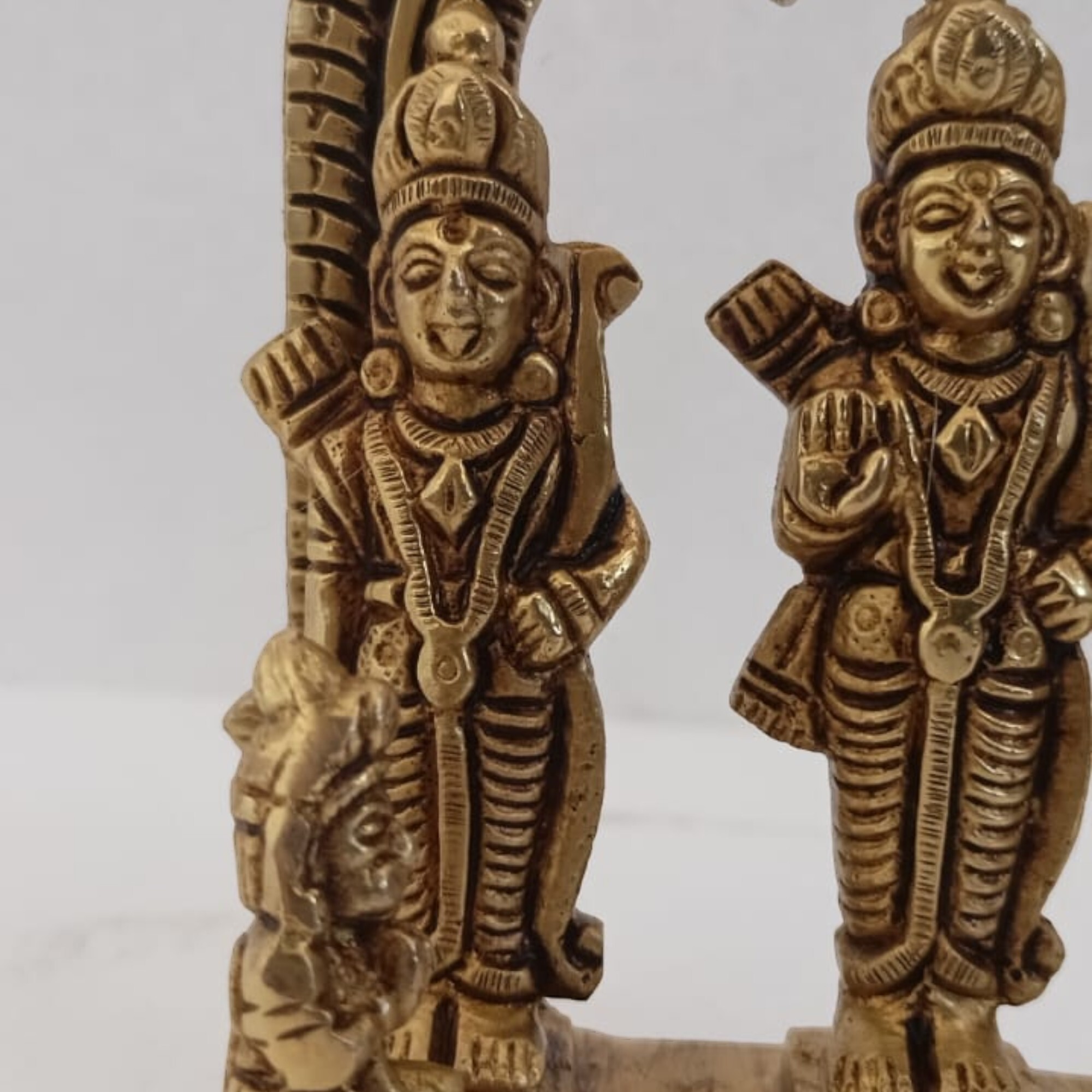 Brass Lord Ram Darbar Family Standing Religious Decor Statue brass idols Brass Statues