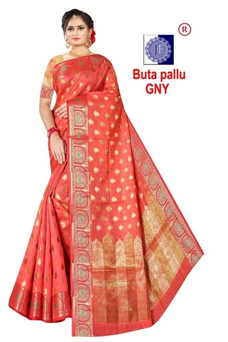 Butta Pallu Gny Saree - Color: 8 Color
