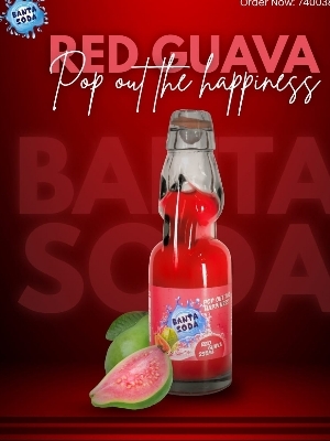 Guava Red Glass Goti Soda - Product Type: Beverage