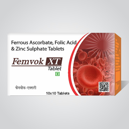 Ferrous Ascorbate Folic Acid And Zinc Sulphate Tablets