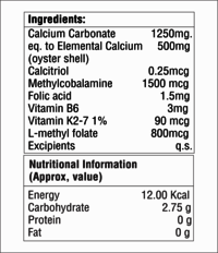 Calcium Carbonate With Vitamin K2-7 Tablet