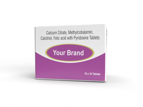 Calcium Citrate and Folic Acid With Pyridoxine Tablet