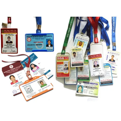 School ID Card Printing Services - Durable PVC Material, CR80 Size 3.375" x 2.2125", Custom Colors Available