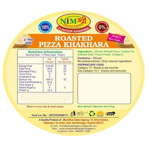 FLAVOURED ROASTED PIZZA KHAKHRA