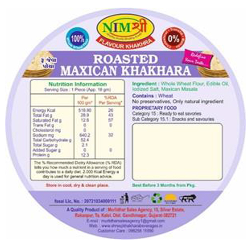 FLAVOURED ROASTED MAXICAN KHAKHRA