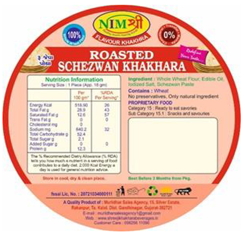 FLAVOURED ROASTED SCHEZWAN KHAKHRA