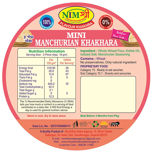 ROASTED MINI MANCHURIAN KHAKHRA