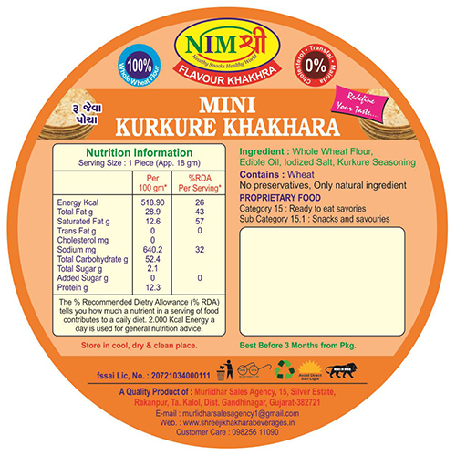ROASTED MINI KURKURE KHAKHRA