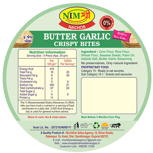 ROASTED BUTTER GARLIC CRISPY NACHOS