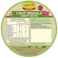Roasted Chatmasala Crispy Nachos - Corn Flour & Rice Flour Blend, 200 Gm Plastic Container | Spicy Taste With Sesame Seeds & Iodized Salt