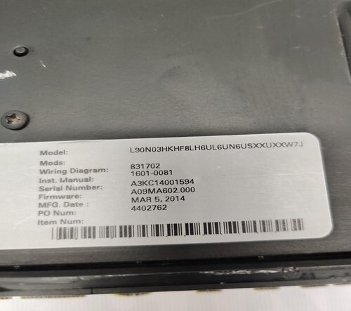 GE MULTILIN L90N03HKHF8LH6UL6UN6USXXUXXW7J LINE CURRENT DIFFERENTIAL SYSTEM