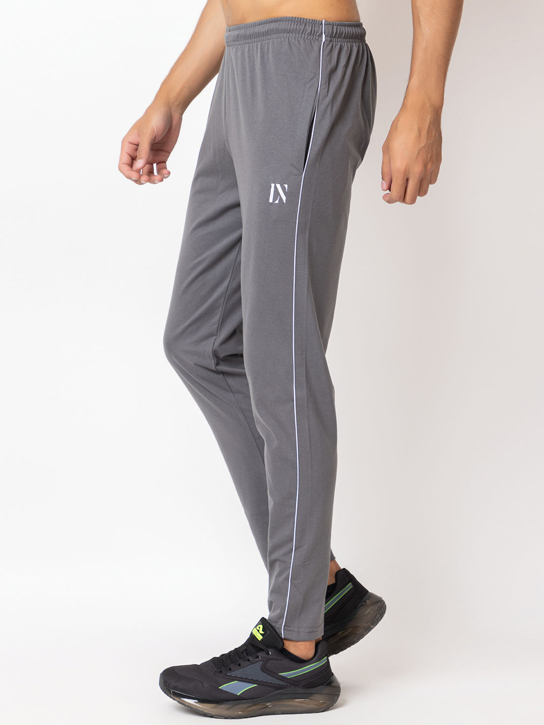 LEXON PC COTTON BASIC PLAIN TRACK PANT LOWER FOR MEN