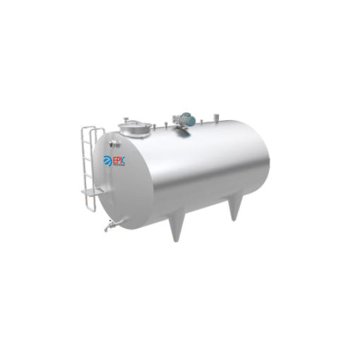 Affordable Horizontal Type Milk Silo for Industrial Use, Silver Color ...