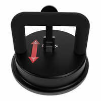 Glass Lifter Suction Cup For Lifting - 80 Kilograms Load Capacity, Black Color, Durable Design For Heavy Glass Sheets And Metal Moving