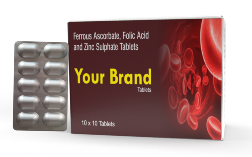 Ferrous Fumarate With Folic Acid And Zinc Sulphat Tablet