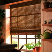 Outdoor Pvc Chick Blinds - Color: Brown