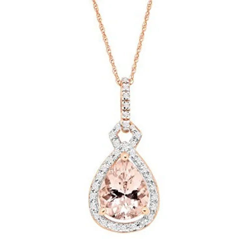 Morganite Rose Gold Pendant